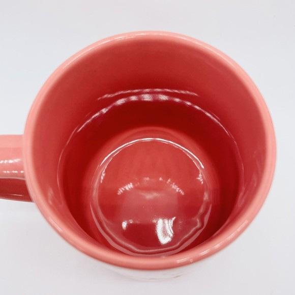 Thyme & Table Heart Coffee Mug Tea Cup Pink White Valentines Mint Condition - Picture 3 of 4